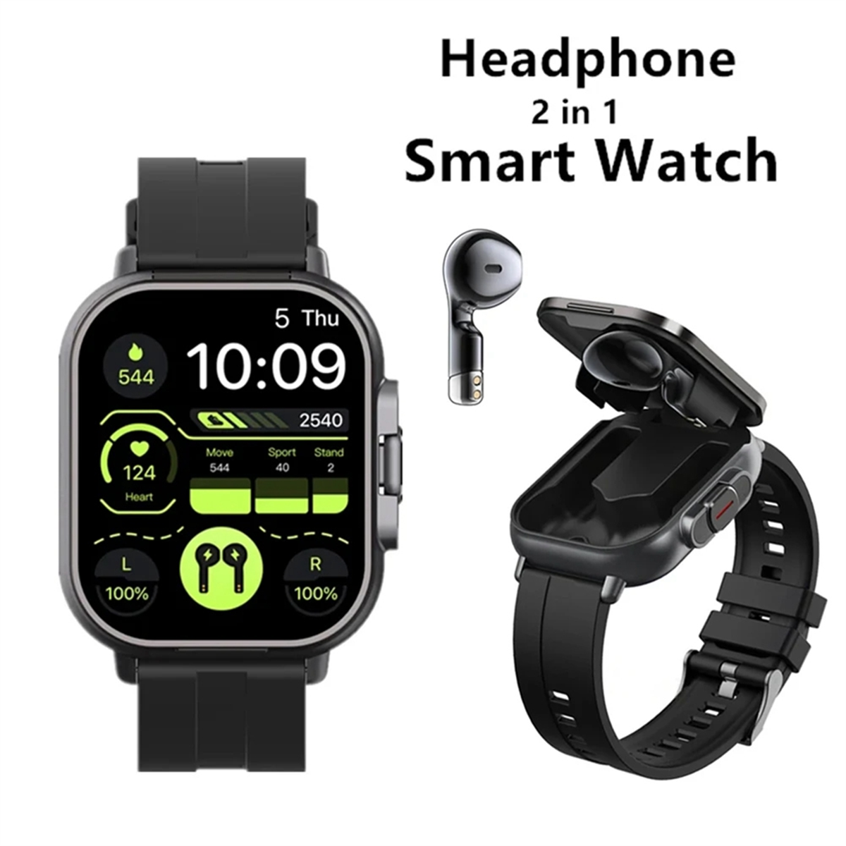 Smartwatch Noise Watches - B02B-2 in 1 Wireless Bluetooth Smart