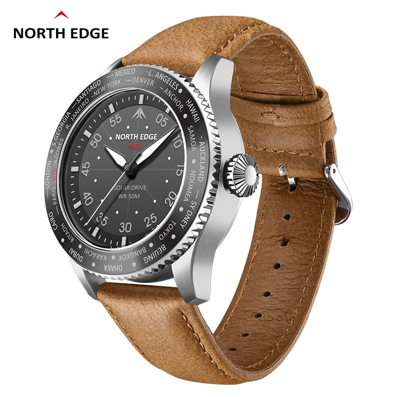 Solar Powered Watch - NORTH EDGE MACH Solar Power Quartz