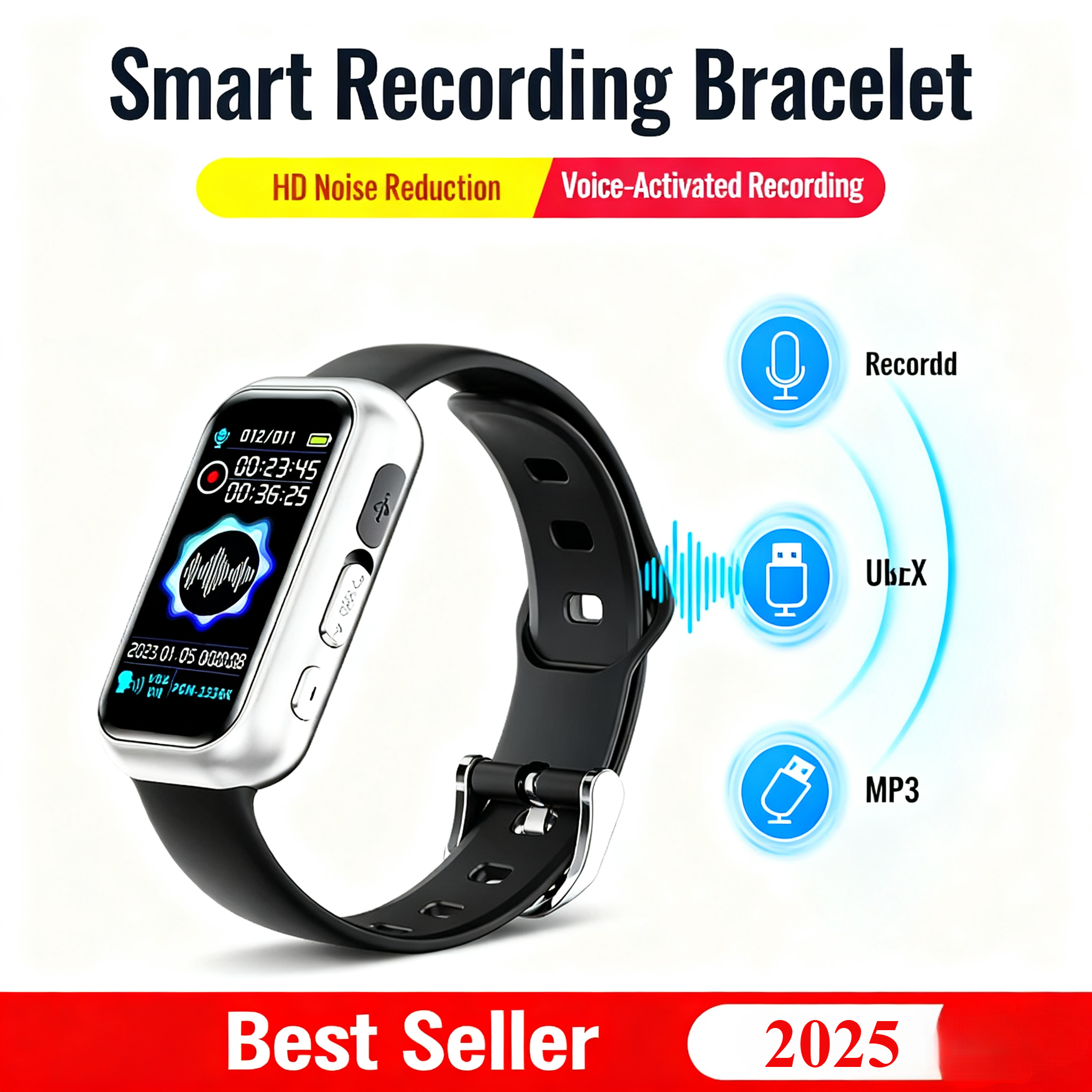 Smartwatch Noise Watches - Voice Recorder Smart Digital Wrist Watch