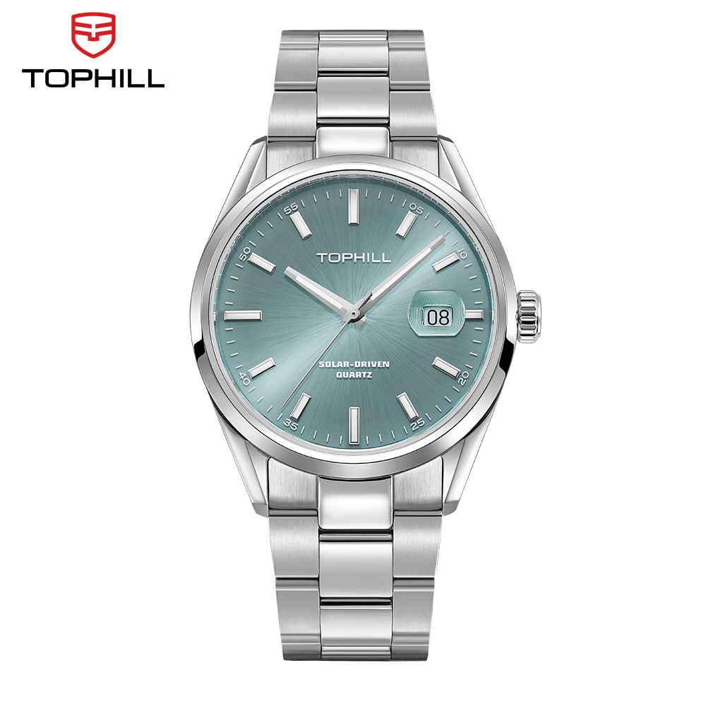 Solar Powered Watch - TOPHILL luxury Business Watch For Men