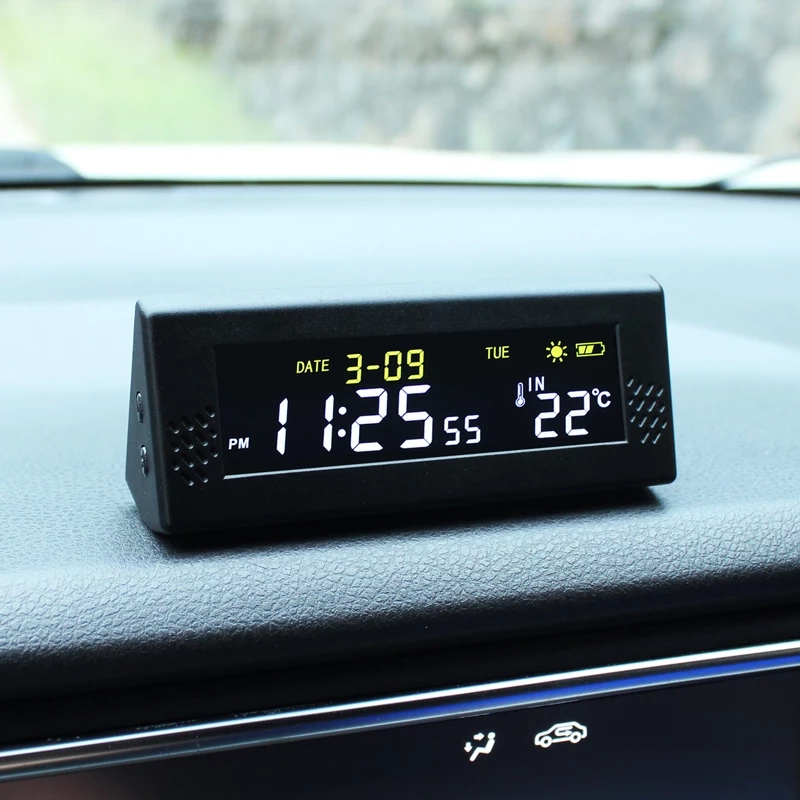 Solar Windshield Car Digital C - Solar Powered Watch recension och pris