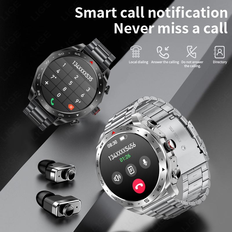 LIGE TWS Earbuds Bluetooth Hea - Smartwatch Noise Watches recension och pris