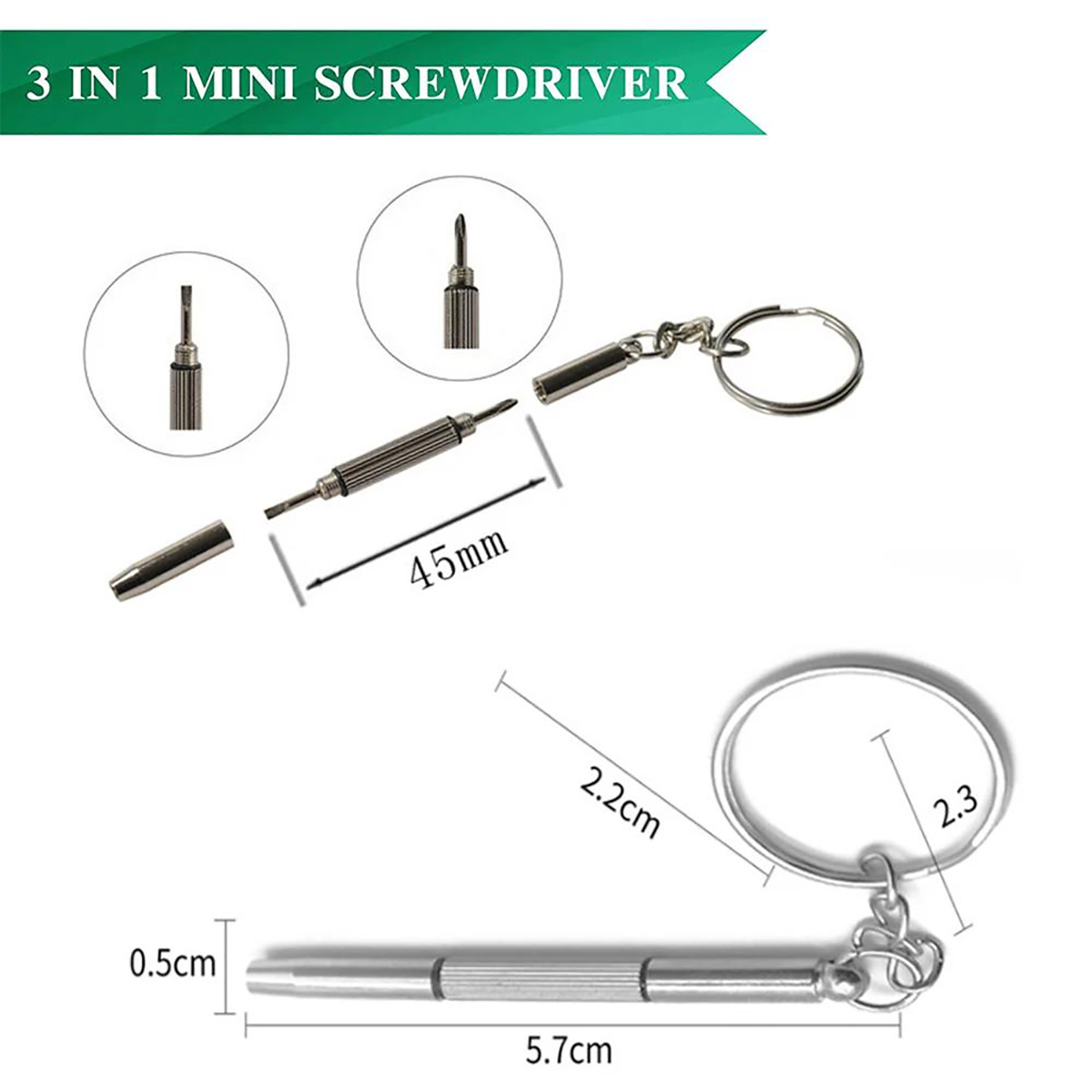 1/2/10pcs Mini 3 in1 Screwdriv - Watch Tool Repair Kit recension och pris