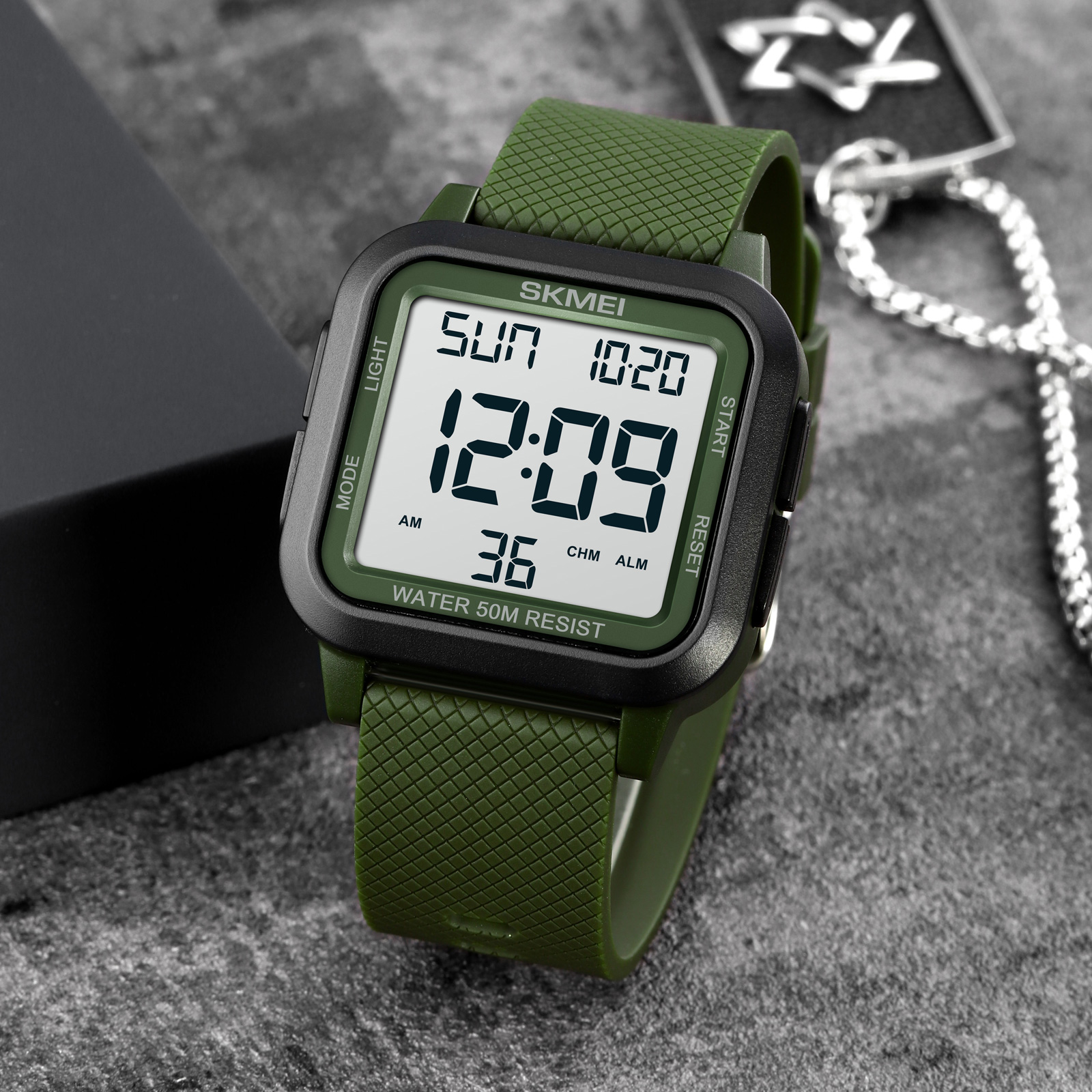 SKMEI Outdoor Sport Watch Men  - Tide Watch Surf recension och pris