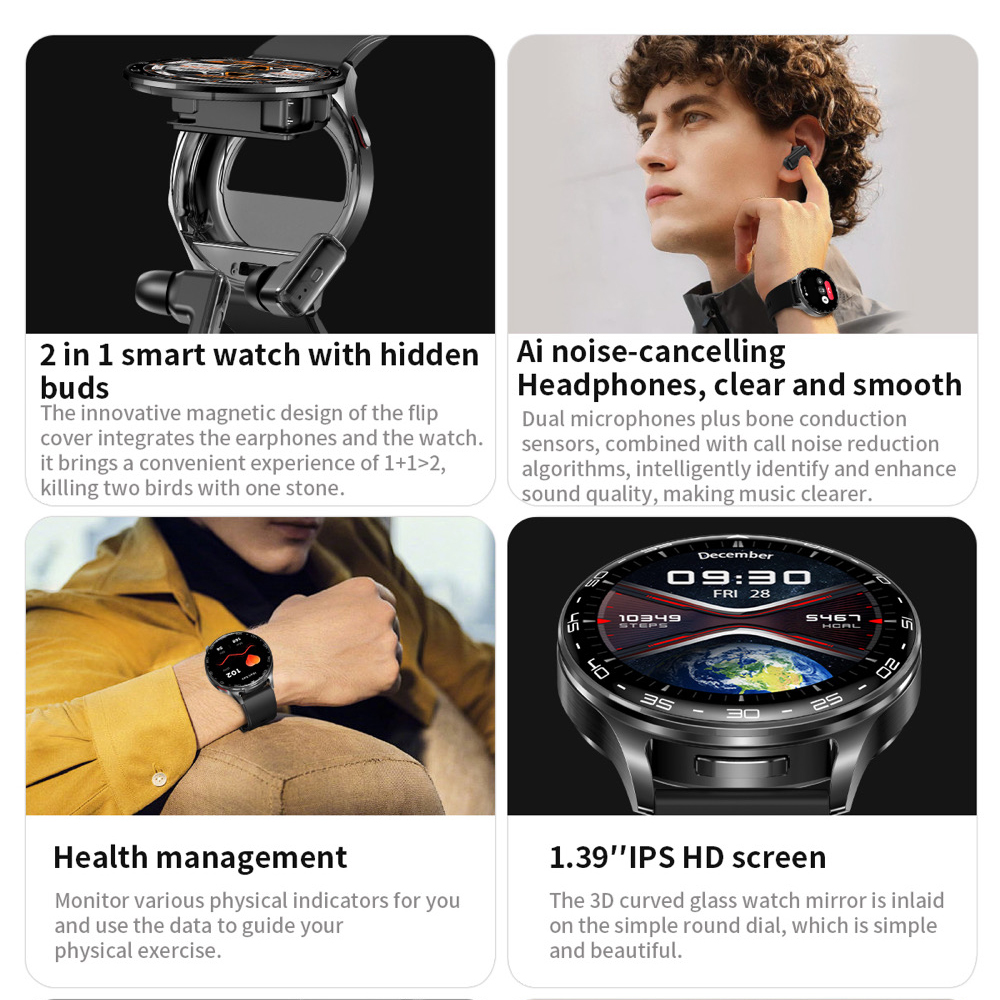 2 In 1 TWS Headset Smart Watch - Smartwatch Noise Watches recension och pris