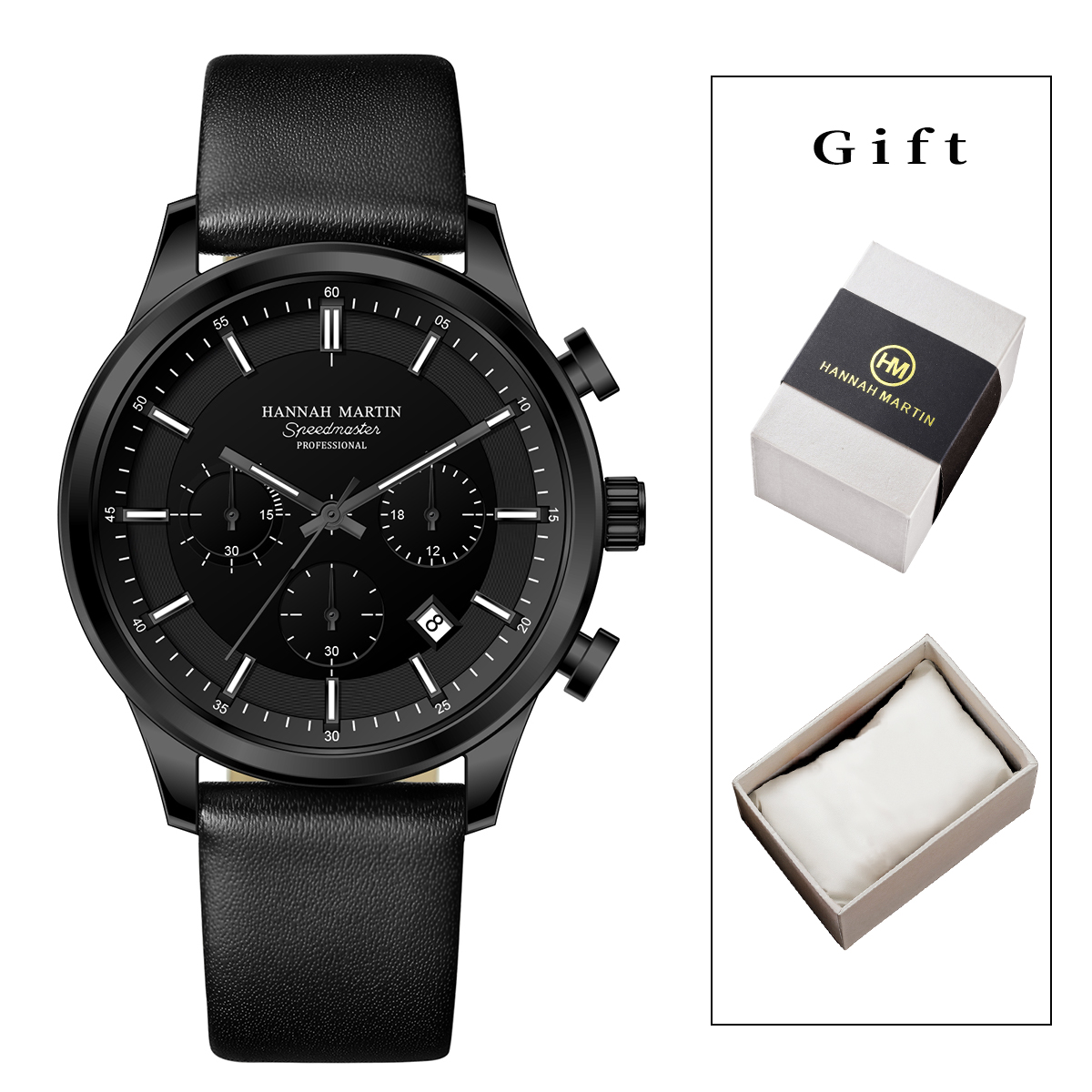 Hannah Martin Men Gift Box Men - Chronograph Sport Watch recension och pris