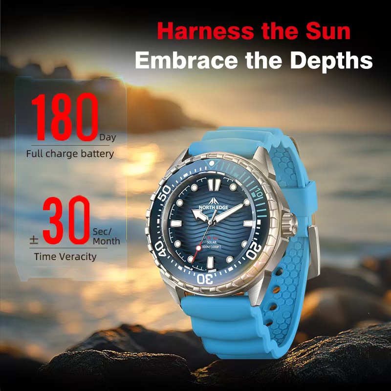 Stainless Steel Diving Watch S - Solar Powered Watch recension och pris