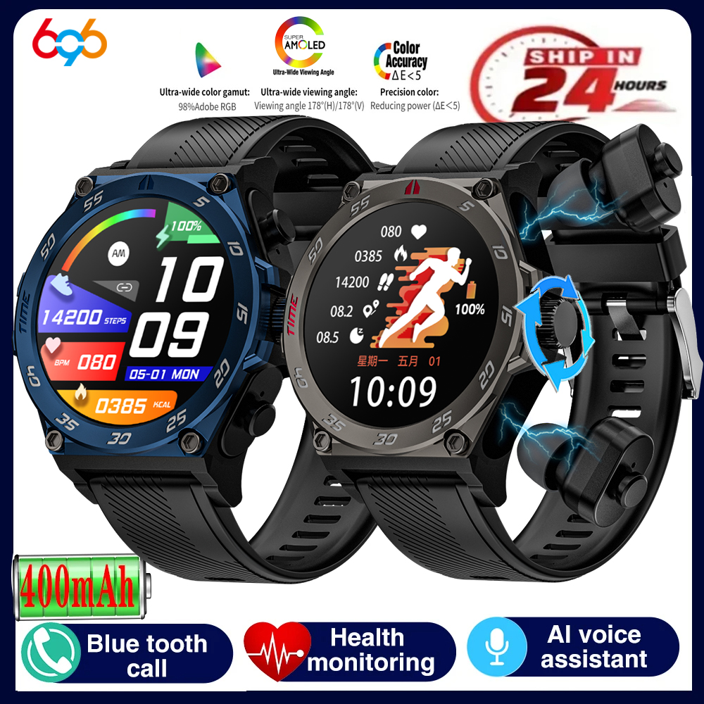 Clock 2 In 1 TWS Noise Reducti - Smartwatch Noise Watches recension och pris