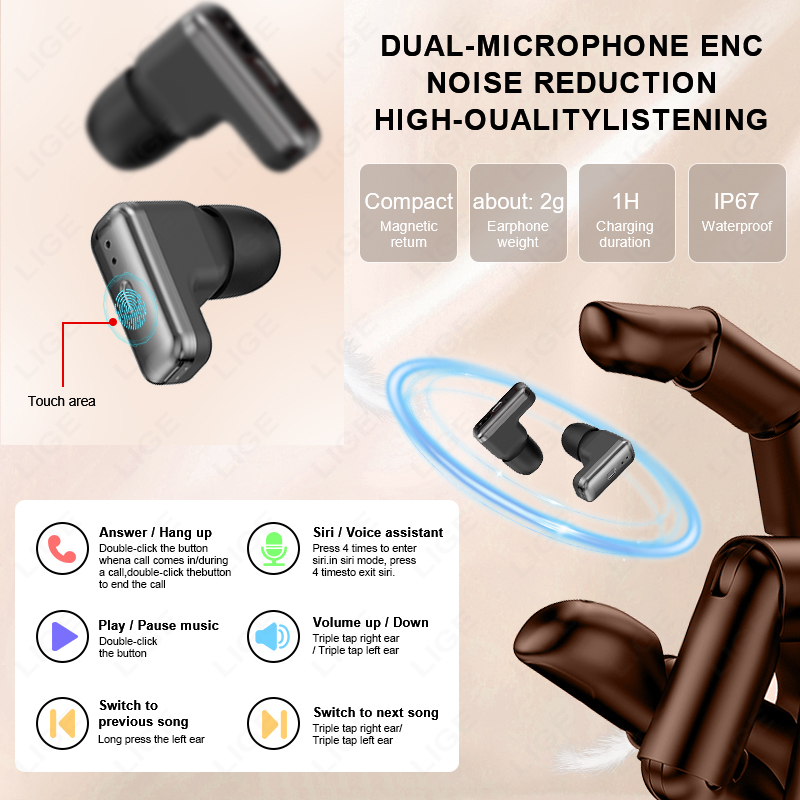 NEW Smart Watch Earphone Men T - Smartwatch Noise Watches recension och pris