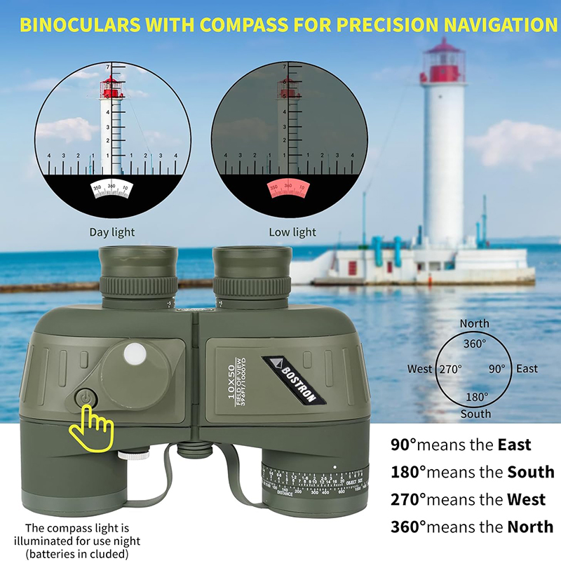 Binoculars 10x50 Marine Milita - Tide Watch Surf recension och pris