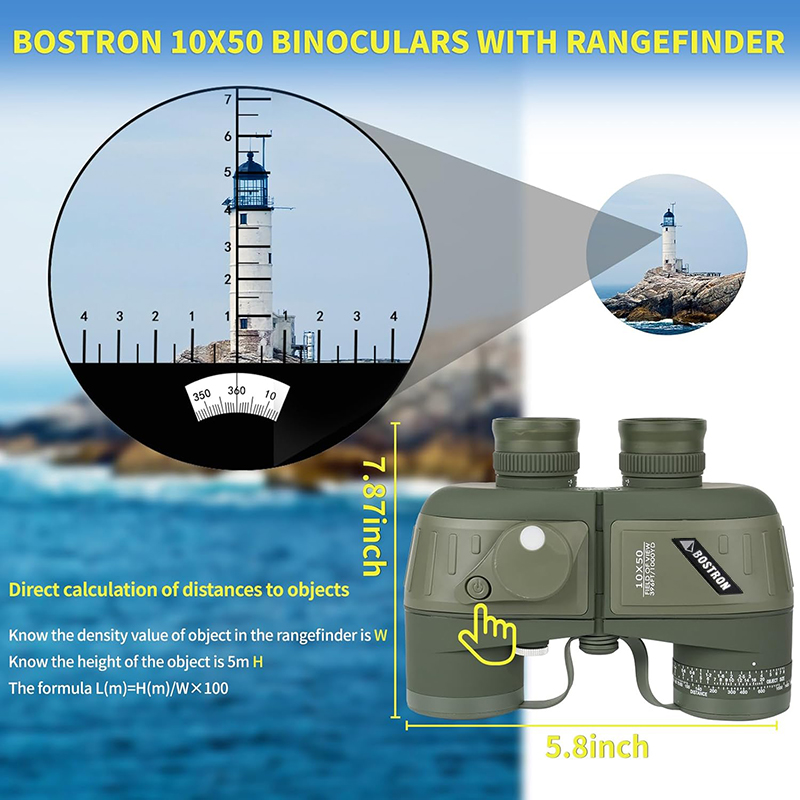 Binoculars 10x50 Marine Milita - Tide Watch Surf recension och pris
