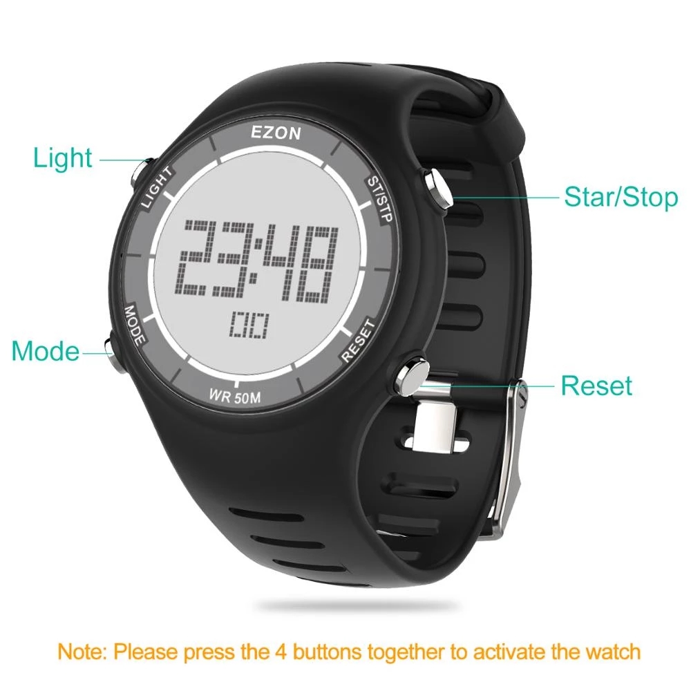 EZON New Fashion Woman Digital - Chronograph Sport Watch recension och pris