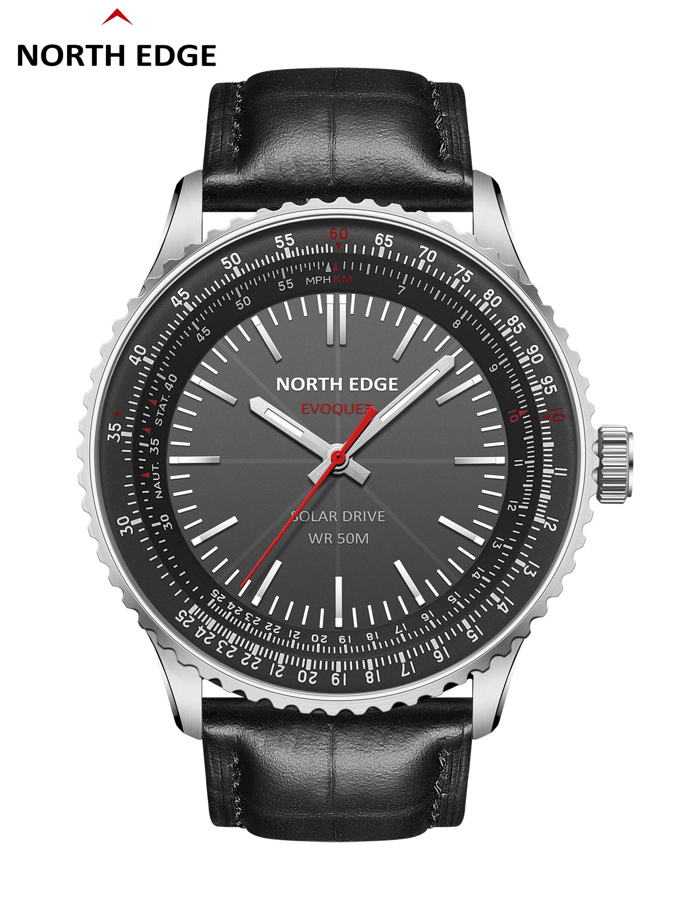 NORTH EDGE EVOQUE 3 Pilot Seri - Solar Powered Watch recension och pris