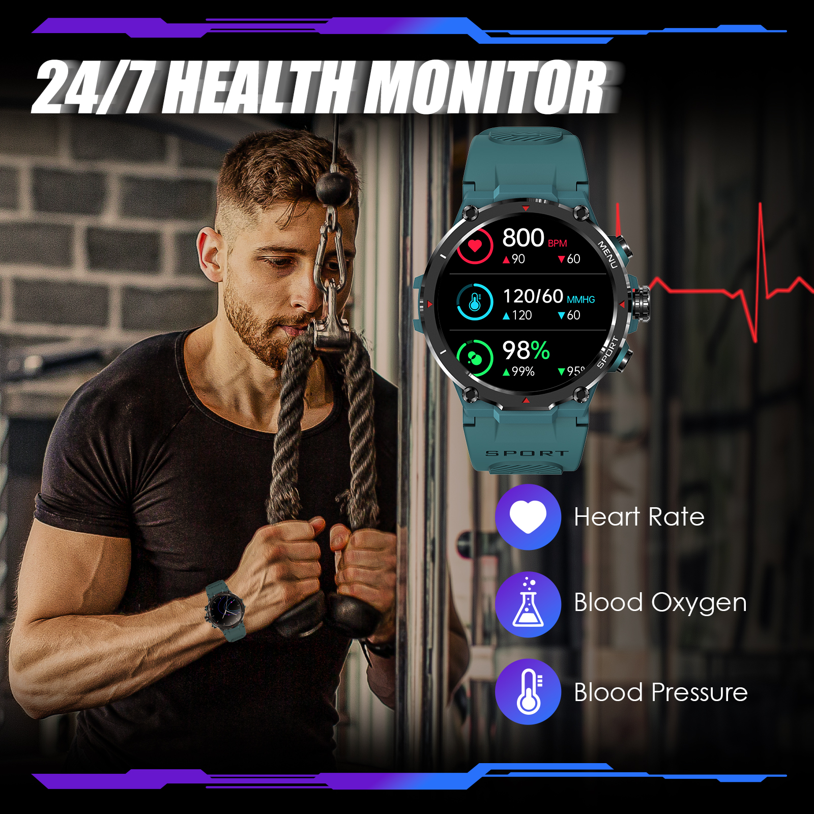EIGIIS Military Smart Watch fo - Smartwatch I Watches recension och pris