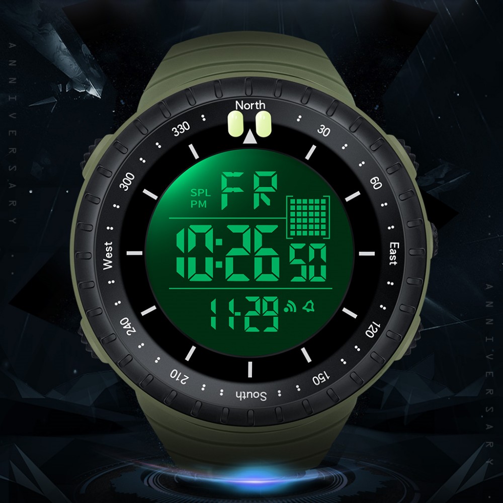 SYNOKE Outdoor Military Digita - Tide Watch Surf recension och pris