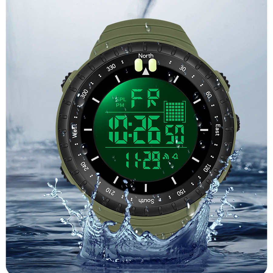 SYNOKE Outdoor Military Digita - Tide Watch Surf recension och pris
