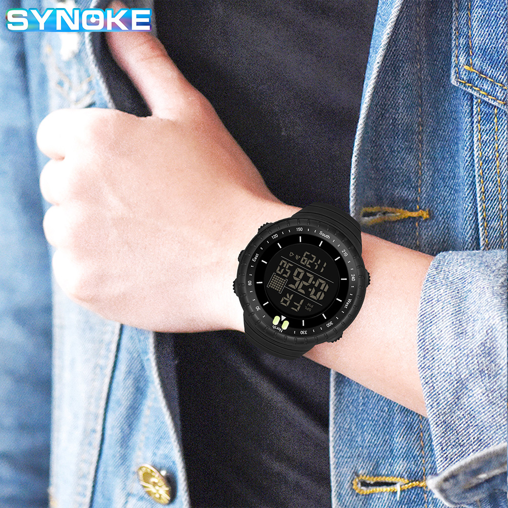 SYNOKE Outdoor Military Digita - Tide Watch Surf recension och pris