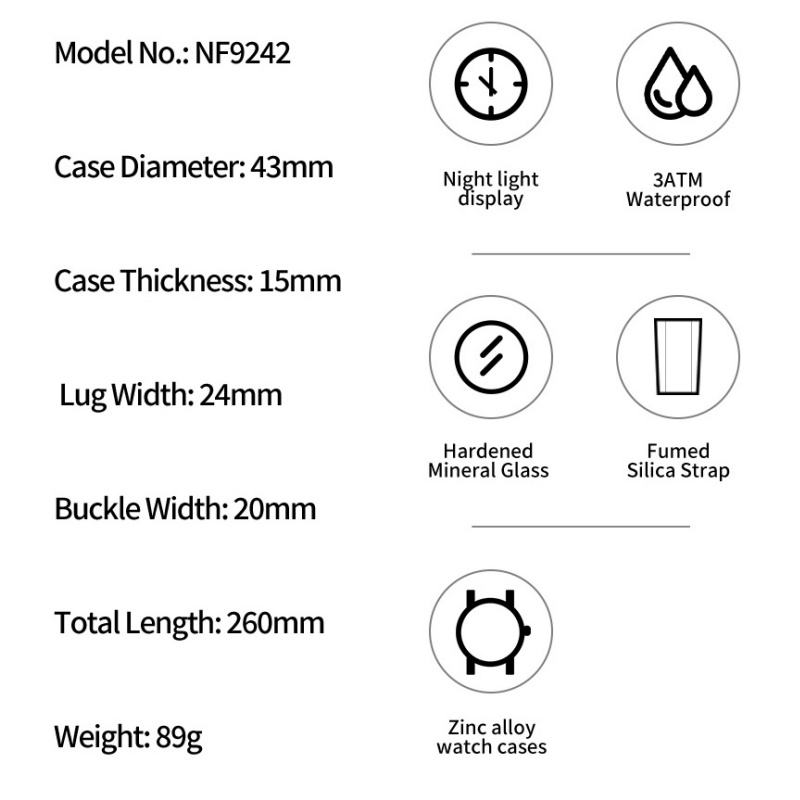 NAVIFORCE Watches for Man Dual - Chronograph Sport Watch recension och pris