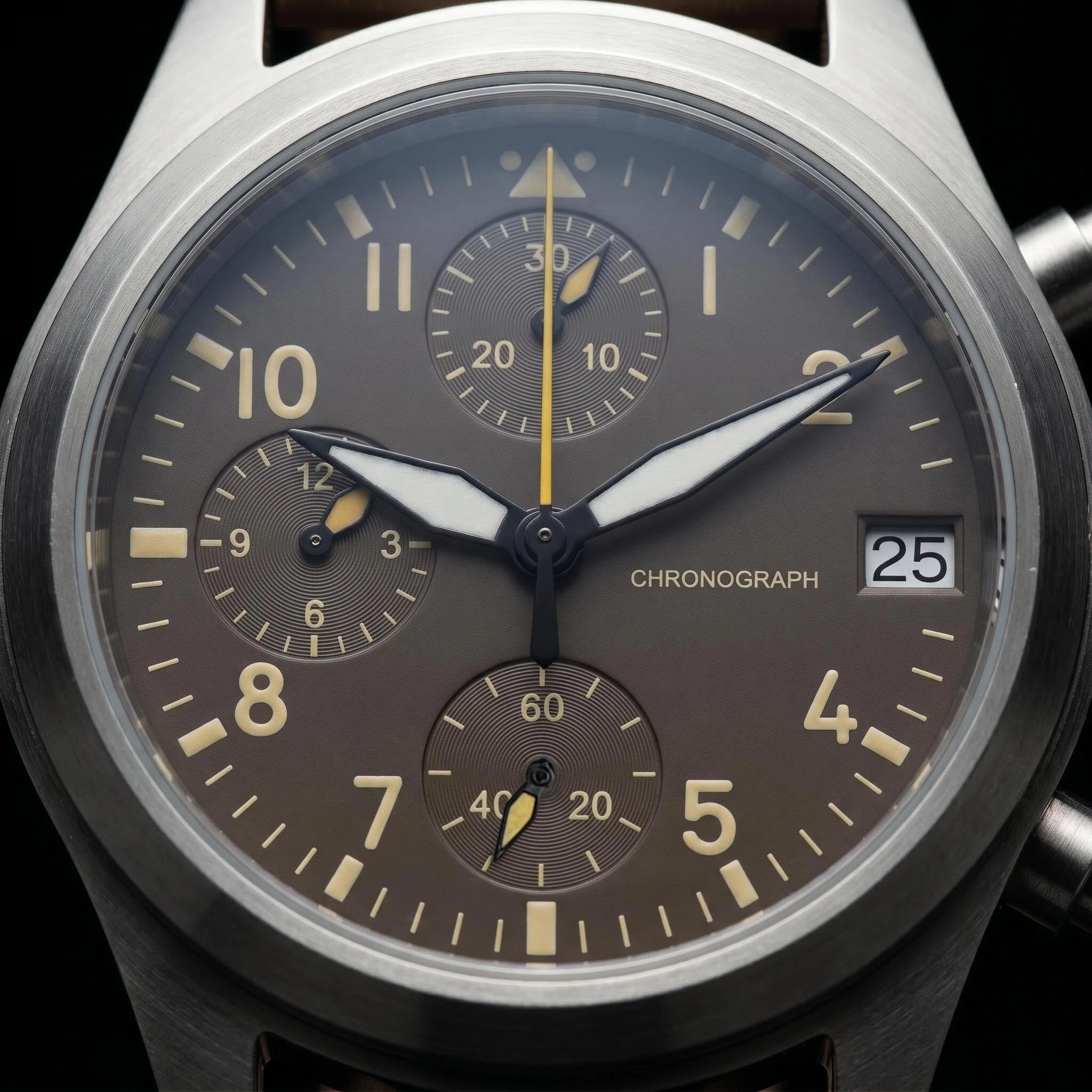 Men's 38mm Steel Dive Vintage  - Chronograph Sport Watch recension och pris