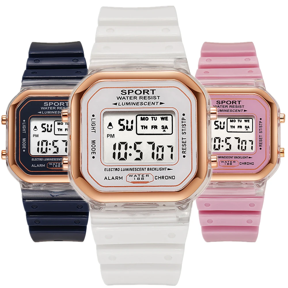 Fashion Brand Student Transpar - Chronograph Sport Watch recension och pris