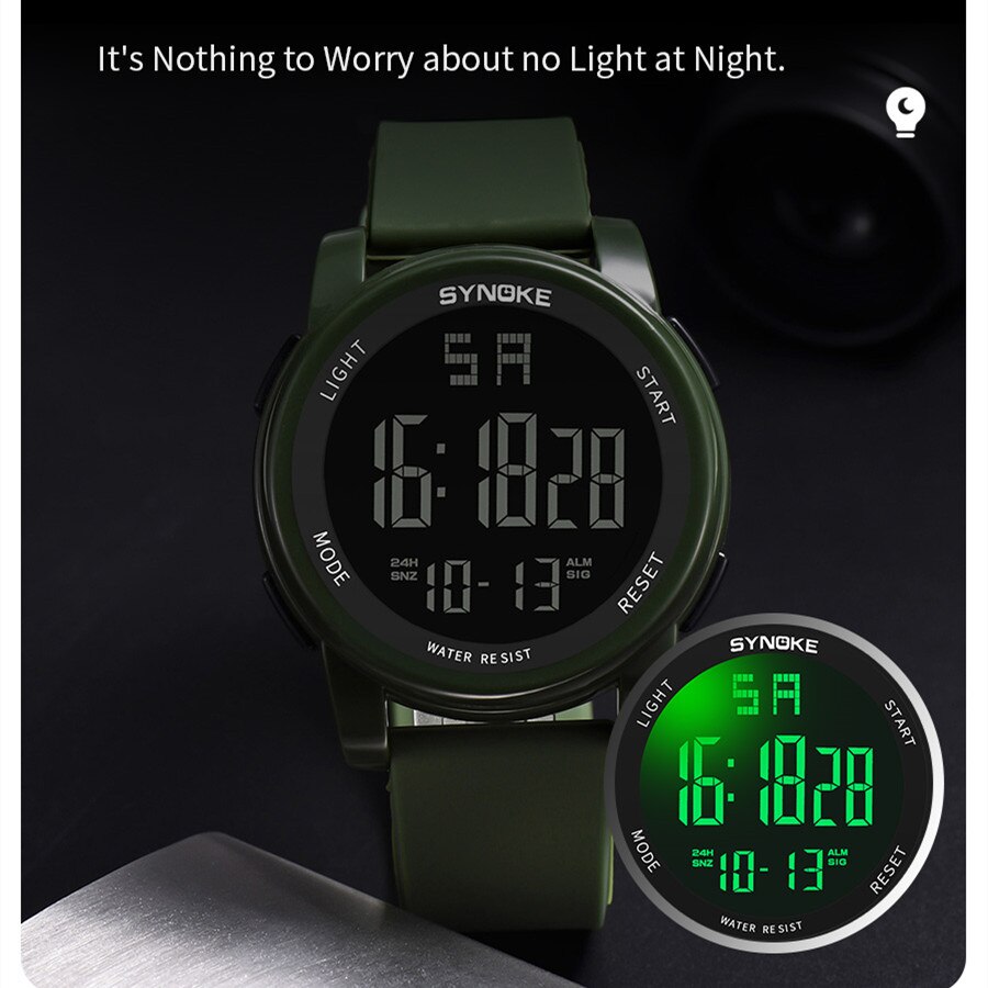 SYNOKE Men Outdoor Sports Mult - Tide Watch Surf recension och pris