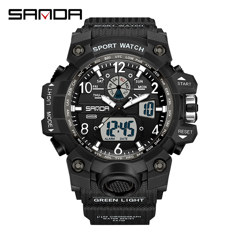 Fashion Sanda Brand Youth Mili - Solar Powered Watch recension och pris