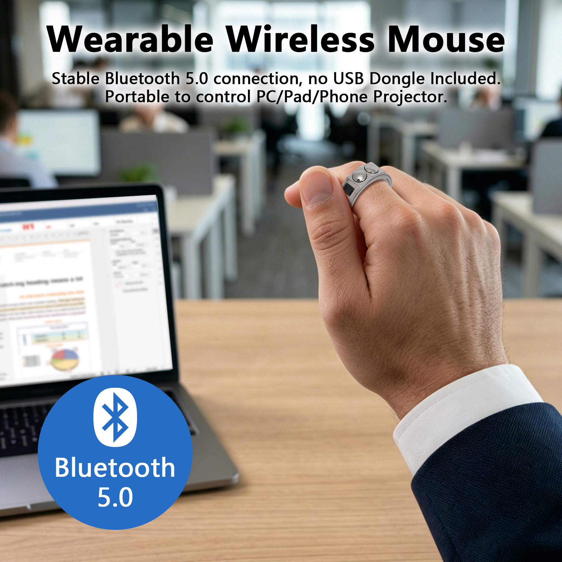 Smart mouse ring ring PPT demo - Smartwatch I Watches recension och pris