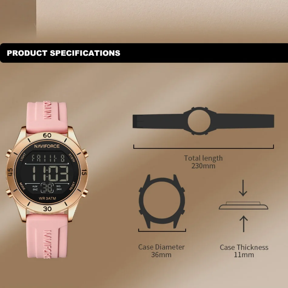 NAVIFORCE Watch For Women Fash - Chronograph Sport Watch recension och pris