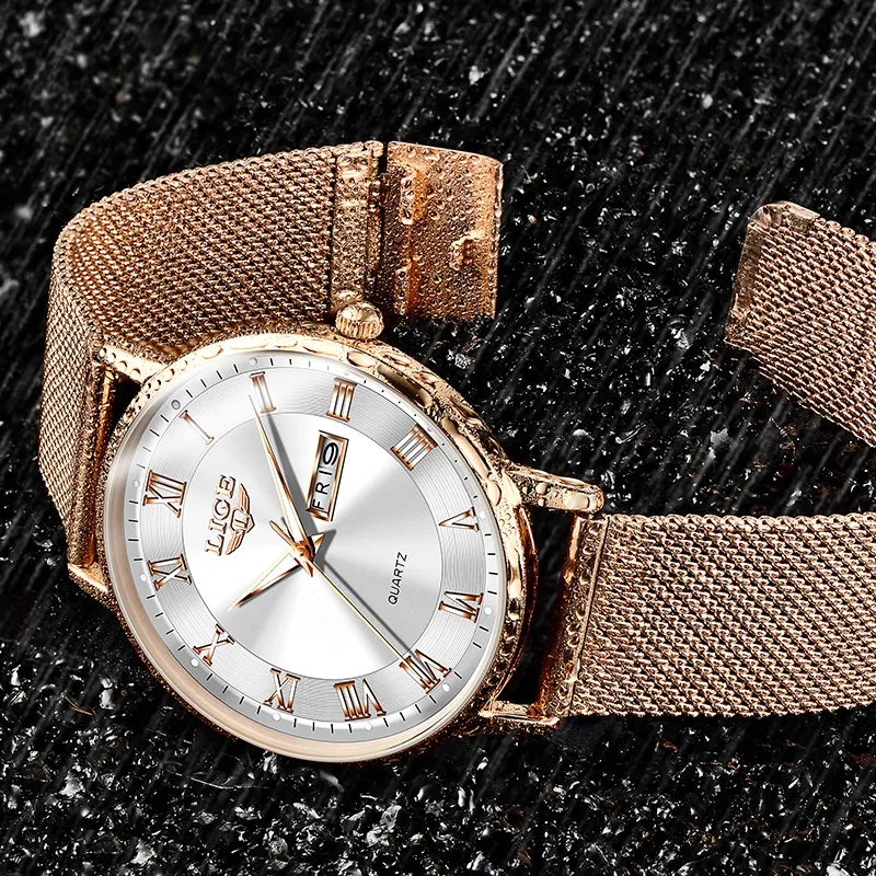 LIGE Fashion Women Watch Top B - Chronograph Sport Watch recension och pris