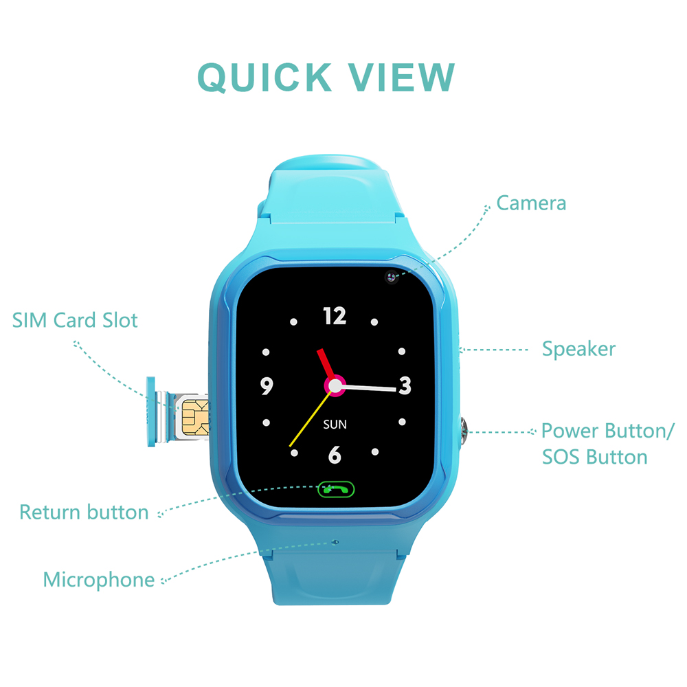 VALDUS New VT36 Kids Watch SOS - Smartwatch Digital Watches For Boys recension och pris