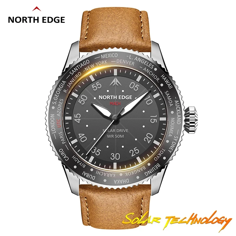 NORTH EDGE MACH Solar Power Qu - Solar Powered Watch recension och pris