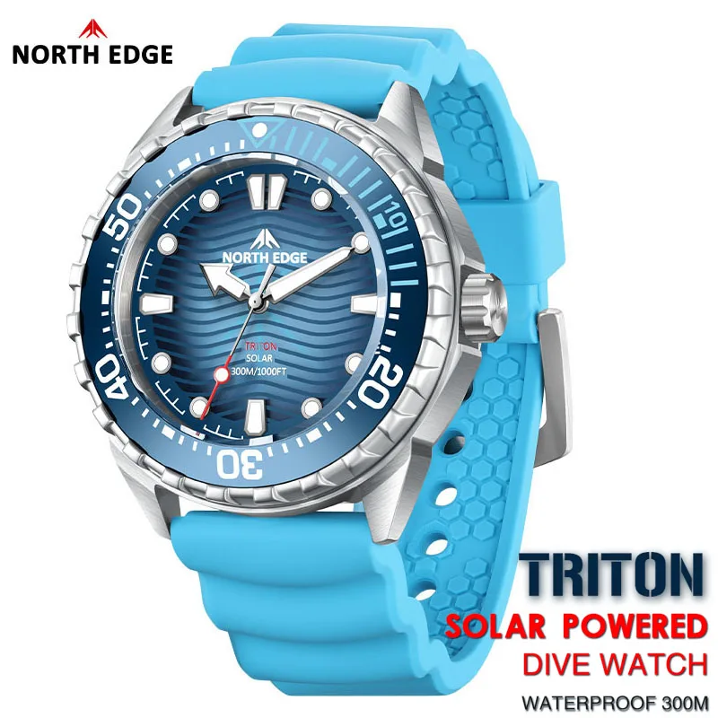 2026 New NORTH EDGE TRITON Sol - Solar Powered Watch recension och pris