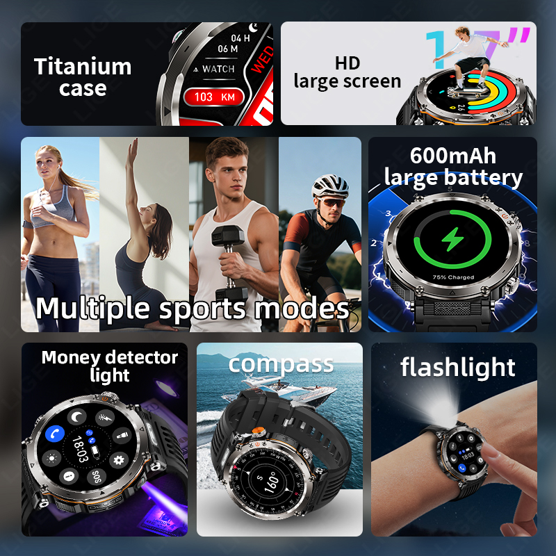 New Military Outdoor Smartwatc - Smartwatch I Watches recension och pris