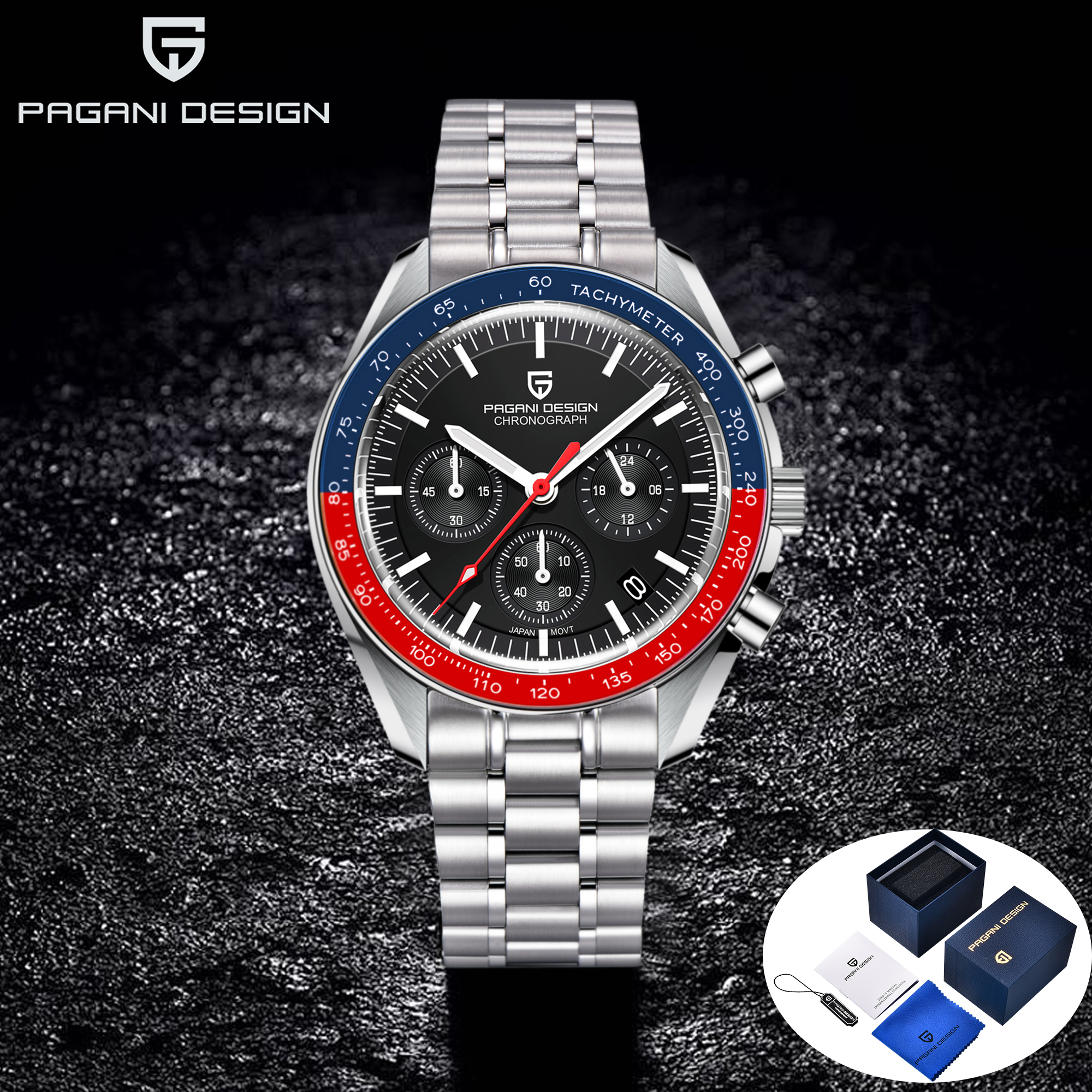 PAGANI DESIGN Watches 2024 Spo - Chronograph Sport Watch recension och pris