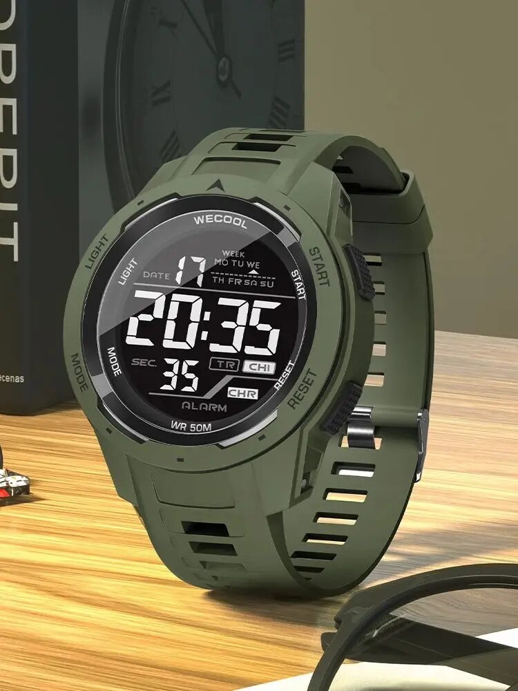 WECOOL Brand Sport Digital 50M - Tide Watch Surf recension och pris