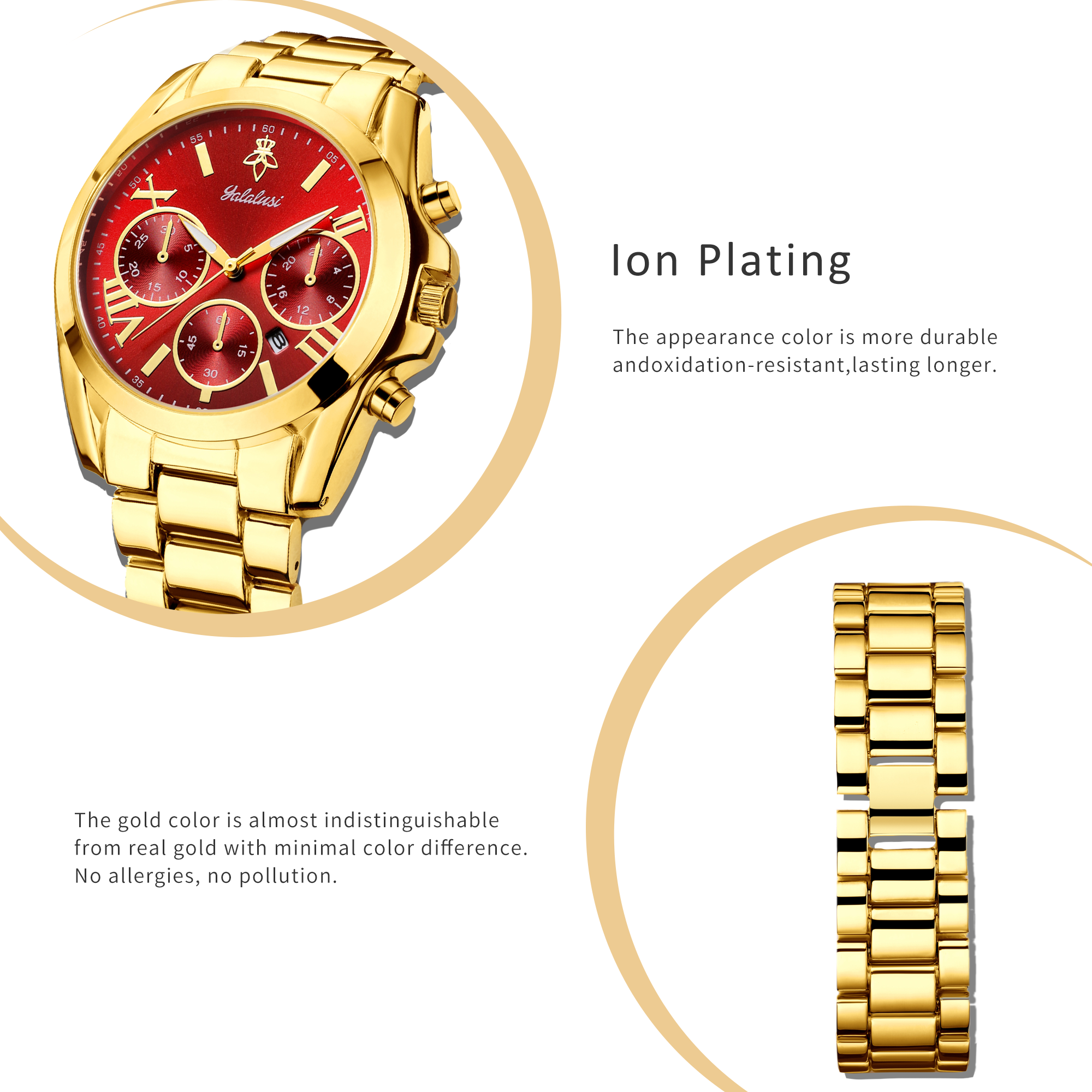 YaLaLuSi Fashion Watch for Men - Chronograph Sport Watch recension och pris