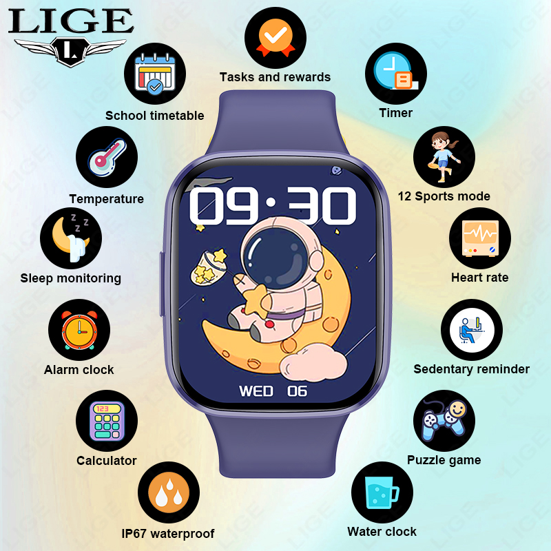 Lige Children Smart Watch Wome - Smartwatch Digital Watches For Boys recension och pris
