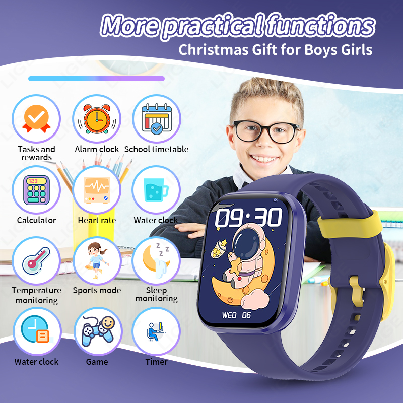 Lige Children Smart Watch Wome - Smartwatch Digital Watches For Boys recension och pris