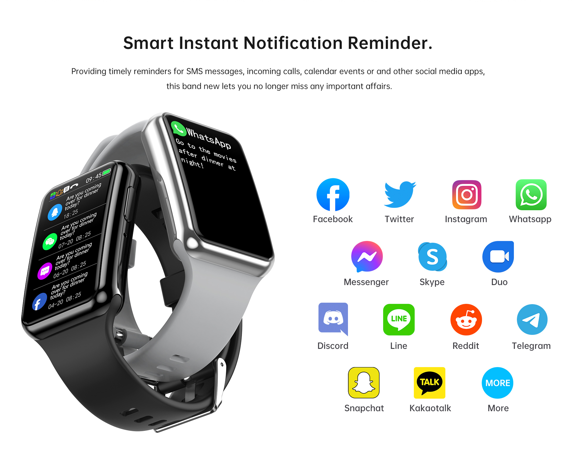 1.47 Inch BT Call Smart Band H - Smartwatch I Watches recension och pris