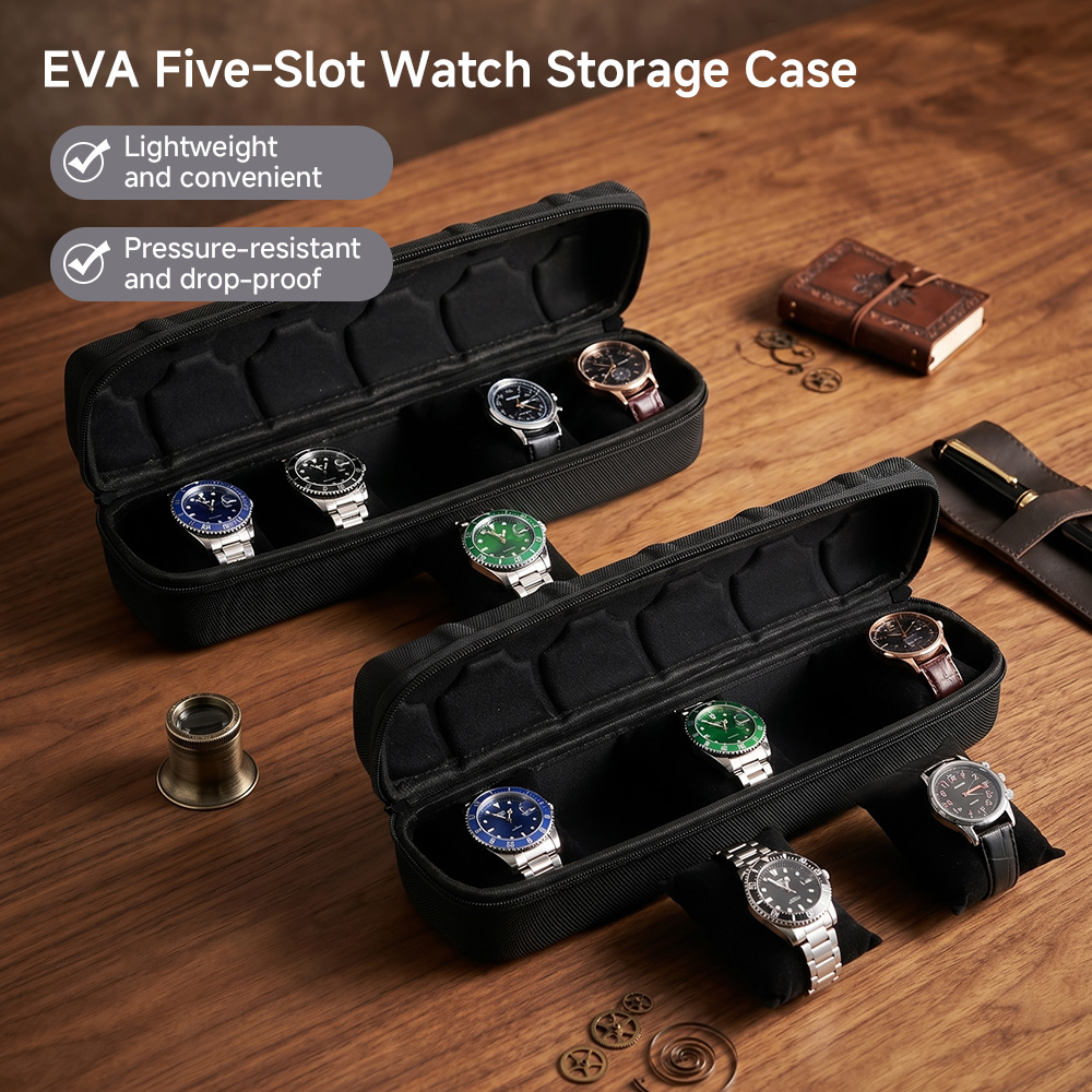 1pc 5-Slot Watch Case-Organize - Tag Watches Smartwatch recension och pris