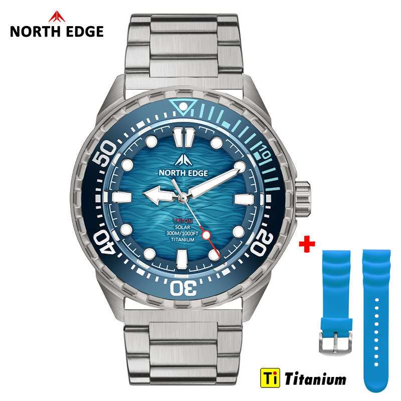 NORTH EDGE TRITON-TI Titanium  - Solar Powered Watch recension och pris