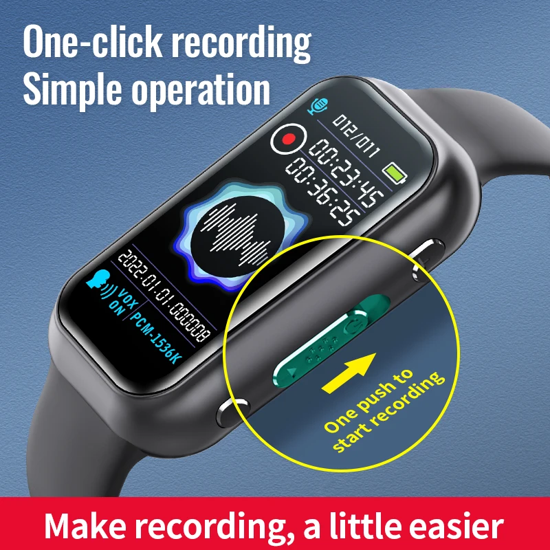 Voice Recorder Smart Digital W - Smartwatch Noise Watches recension och pris